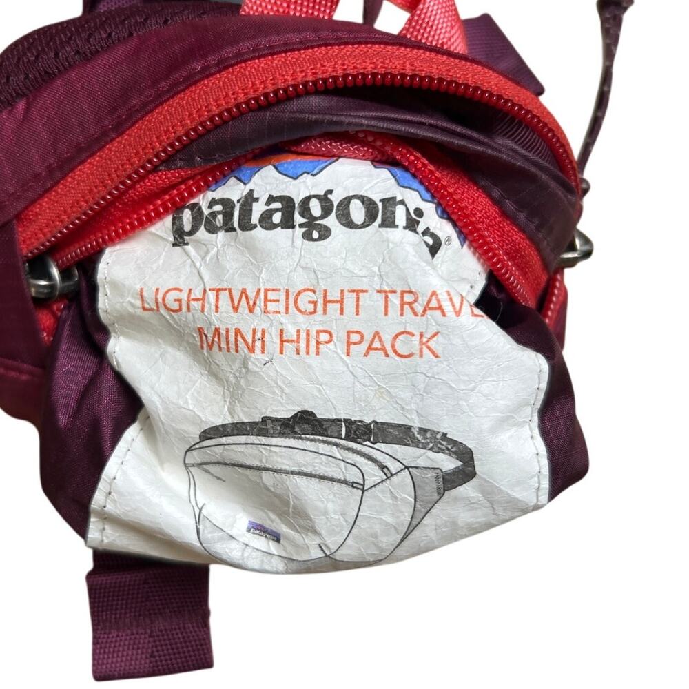 Patagonia Lightweight Mini Hip Pack Fanny 1L Patchwork Peppergrass - Picture 2 of 7
